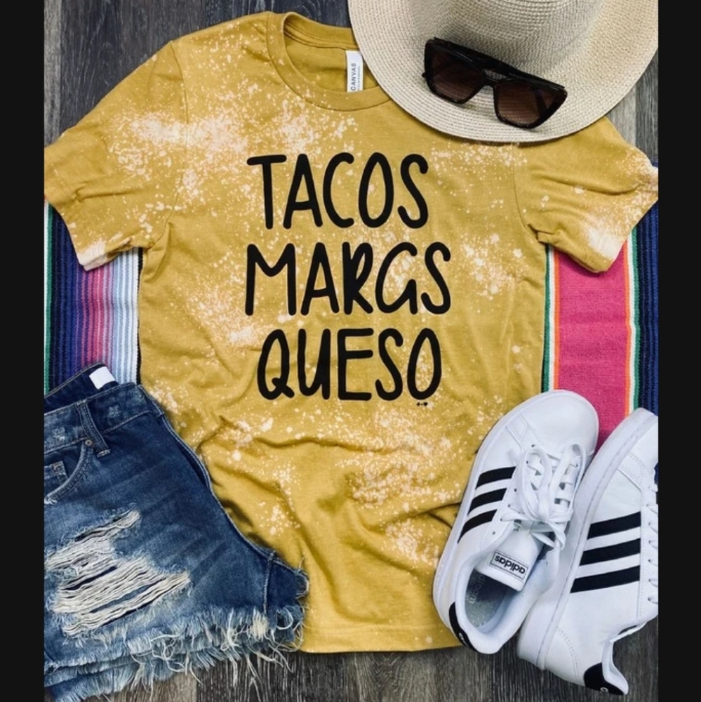 Tacos Margs and Queso Tee